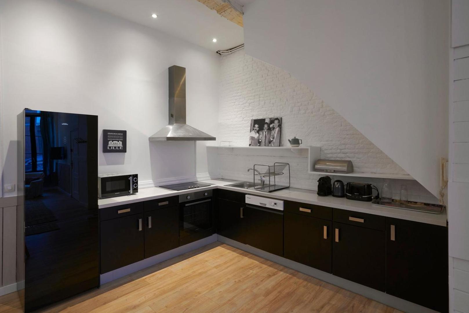Old Lille: Charming Renovated Apartment Exterior foto